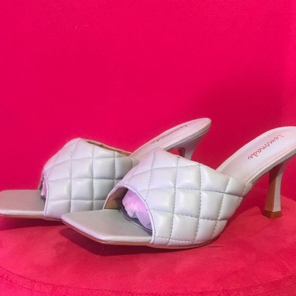 Baby Blue Leather Sandals - Picture 2 of 4